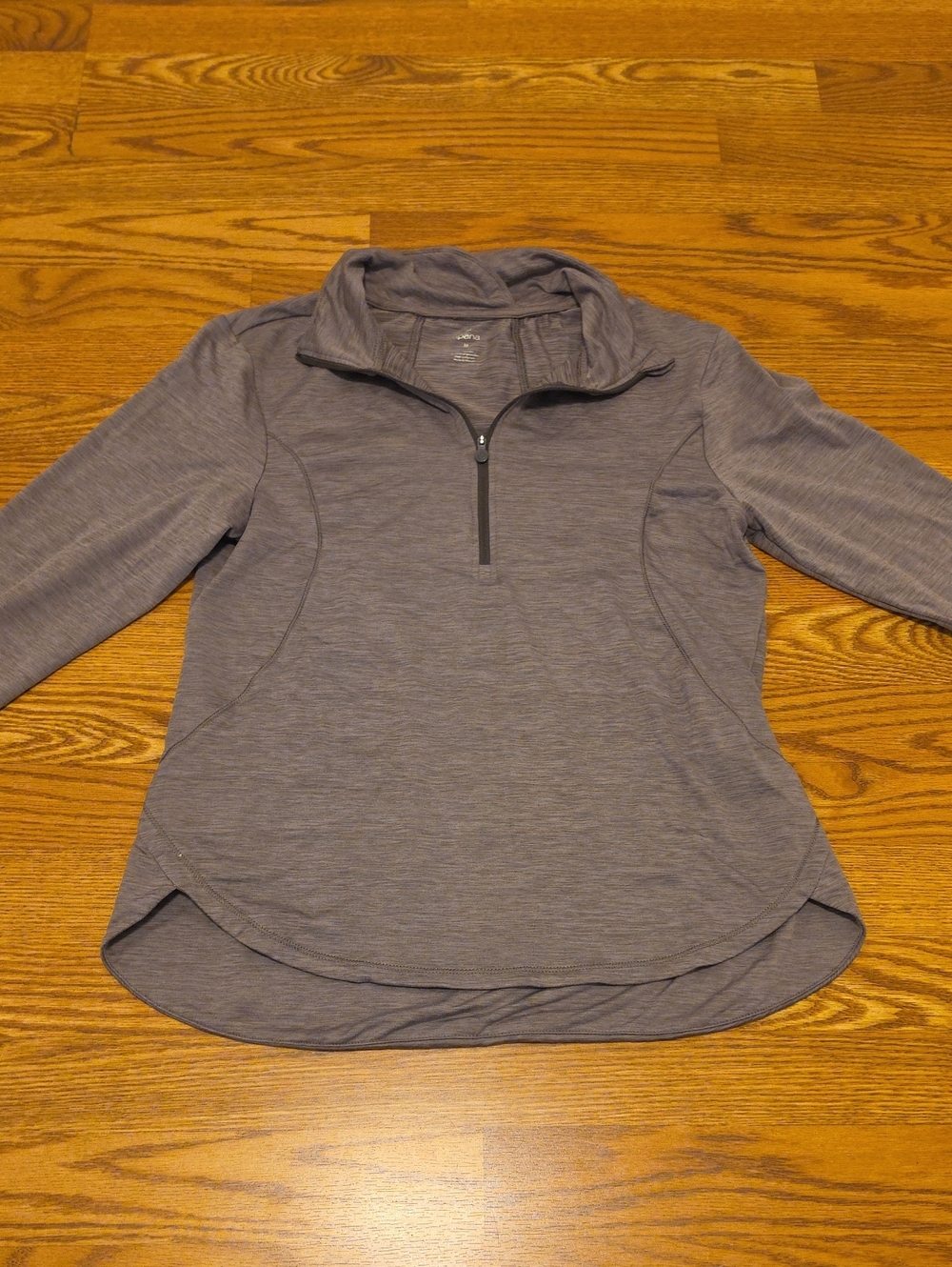 Apana Women's Heather Gray Half-Zip Pullover